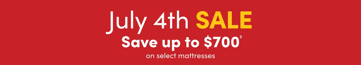 July 4th mattress sale with savings up to $700 on select mattresses – limited‑time holiday deal.