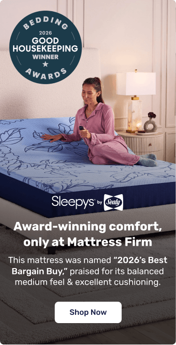 Sealy Posturepedic mattress voted 2026 Best Ergonomic and Durable Support, Good Housekeeping Award winner