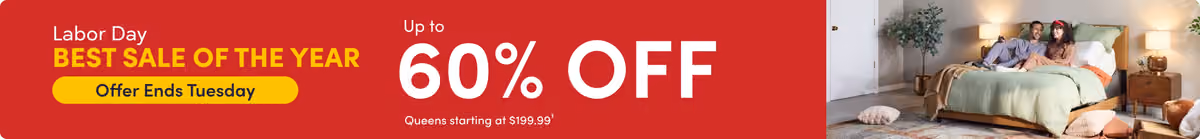 Save up to 60%, Queens start at $199.99 at Mattress Firm.