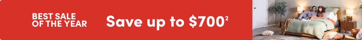 Best Sale of the Year Save up to $700 on select mattresses + free adjustable base.