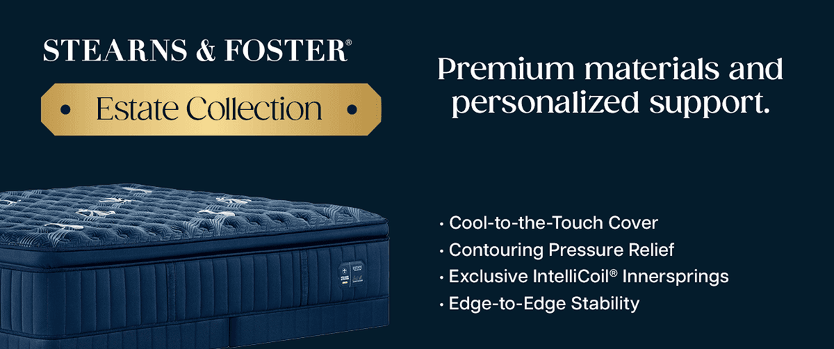 Stearns & Foster Estate mattress support and cooling