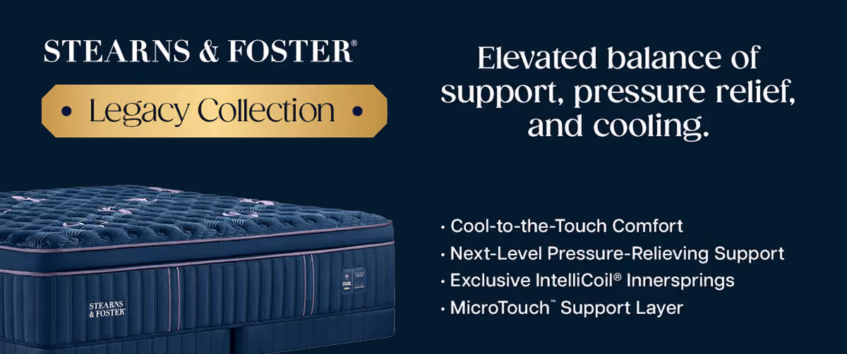 Stearns & Foster Legacy mattress cooling and support